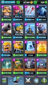 Conta Clash Royale Arena Lendaria Nv 10