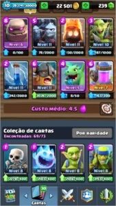 Conta Clash Royale Arena Lendaria Nv 10