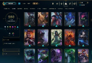 Bronze 2 com TODOS os Champs e 280 Skins ( Nivel 596 ) - League of Legends LOL