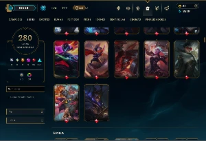Bronze 2 com TODOS os Champs e 280 Skins ( Nivel 596 ) - League of Legends LOL