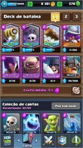 Clash Royale- 3 lendárias- muda de nome