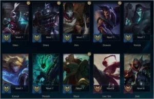 Conta League of Legends - Todos os campeões LOL