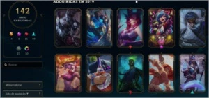 Conta League of Legends - Todos os campeões LOL