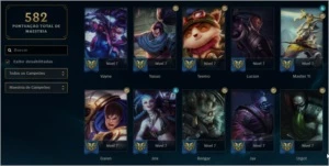 Conta League of Legends - Todos os campeões LOL