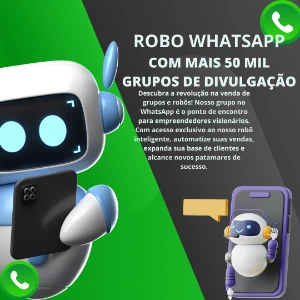 70 Mil Grupos De Whatsapp Video De Robô 24 Horas Divulgação