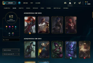 Conta desde 2013 / 70 skins / mmr d4 - League of Legends LOL
