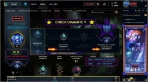 Conta League of Legends , Borda DIAMANTE  ! LOL