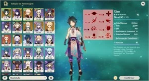 AR57 - Xião, Kazuha, Baal, Jean, Keqing e Mona C2 + Jade ... - Genshin Impact
