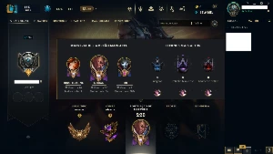 Conta de lol upada a mão ouro 4 nivel 94, 20 skins e + - League of Legends
