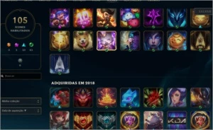 CONTA LOL LVL 200+ 105CHAMPS 42Skins SMURF - League of Legends