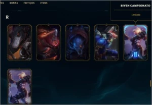 Conta De Lol Diamante 2 + Riven camp da sision 2 - League of Legends