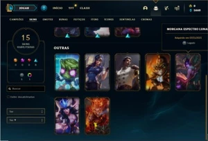 Conta diamante 2 com 56 Champs e 15 Skins + 4 Fragmentos - League of Legends LOL