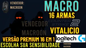 Macro Counter Strike 2- Mouses Logitech - Vitalicio 16 Armas CS