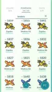Conta lvl 37 Amarela - Pokémon