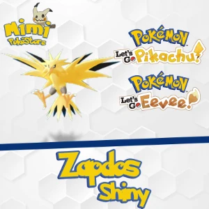 Zapdos Shiny 6IVs - Pokémon Let's GO Pikachu e Eevee