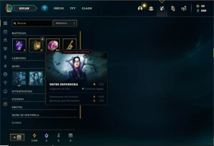 Conta ouro 4 com 26 Champs e 3 Skins + 2 Fragmentos - League of Legends LOL