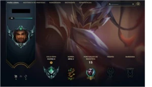 Conta LoL Rank Platina 2  MMR de D3/D2.Sem e-mail confirmado - League of Legends