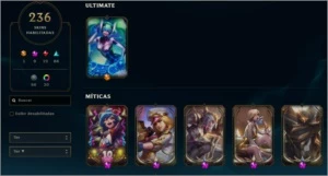 Conta com 9 miticas e 104 pontos prestigios! - League of Legends LOL