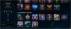 Conta com 9 miticas e 104 pontos prestigios! - League of Legends LOL