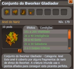 set bworker gladiador completo (SPIRITIA) - Dofus