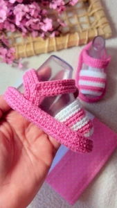 Kit Bebê Sandalinha Personalizado - Artesanato e Personalizados