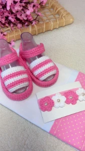 Kit Bebê Sandalinha Personalizado - Artesanato e Personalizados