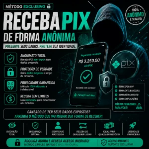 [MÉTODO] Receber Pix 100% Anônimo | Entrega Automática! - Outros