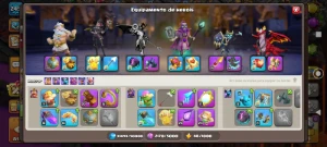 Cv18 - 95% Full - 2 Heróis Full - 14 Equipamentos Full - Clash of Clans
