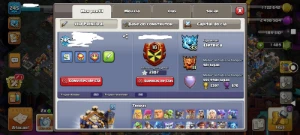 Cv18 - 95% Full - 2 Heróis Full - 14 Equipamentos Full - Clash of Clans
