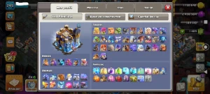 Cv18 - 95% Full - 2 Heróis Full - 14 Equipamentos Full - Clash of Clans