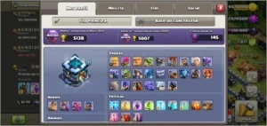 VENDO CV13 FULL COM 6 CONSTRUTORES, BH9 FULL PERFIL TOP - Clash of Clans