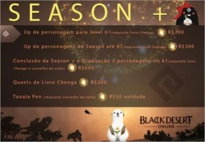 Up Black Desert Online Temporada e Off Season + Temporada
