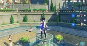 AR35 - Yelan com Aqua Simulacra + Mona com Oração Perdida - Genshin Impact
