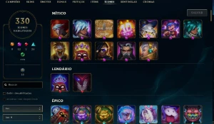 Conta perfeita com 218 Skins - Perfeita Para Qualquer Lane - League of Legends LOL