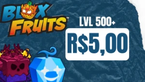 Conta Lvl 500+ Aleatória - Pode Conter Frutas, Raças E Etc - Roblox