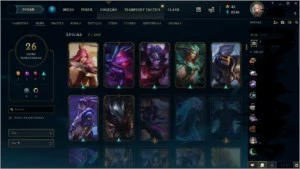 Conta lol prata 3 26 skins nivel 136 - League of Legends