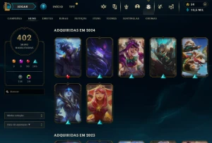 Vendo Conta de League Of Legends com 402 Skins LOL