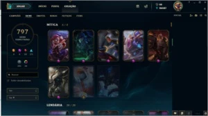 Conta Lol com 797 skin - League of Legends