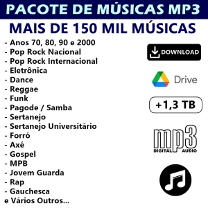 Pacote de Músicas - mais de 150 mil músicas mp3 - Outros