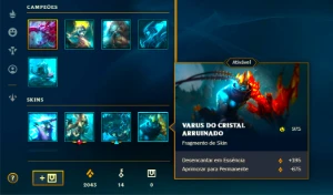 Conta Nfa + Gold Com 90 Pdls + Diversas Skins - League of Legends LOL