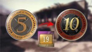 Conta Antiga Steam 19 anos (2004) + Medalhas de 5 e 10 anos - Counter Strike CS