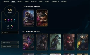 Conta Level 318 - Platina S9 - League of Legends LOL