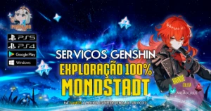 SERVIÇOS GENSHIN - Exploração 100%: Mondstadt - Genshin Impact