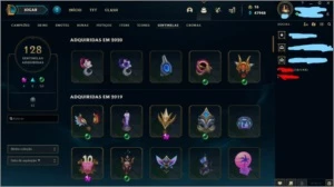 CONTA CHALLENGER 1063 SKINS TODOS OS CHAMP+DETALHE NA IMAGEM - League of Legends LOL