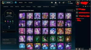 CONTA CHALLENGER 1063 SKINS TODOS OS CHAMP+DETALHE NA IMAGEM - League of Legends LOL