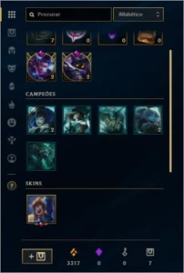 CONTA G3 9 SKINS+ - League of Legends LOL