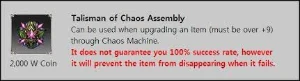 Vendo Talisman Chaos Assembly MEGAMU - MU Online