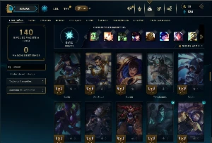 Unranked com 95 Champs e 46 Skins - League of Legends LOL