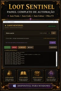 Baiak Idle Script Auto Venda,Codex Auto,Loot T3, MultiContas - Inteligência Artificial