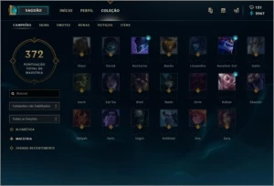 Conta League of Legends LOL
